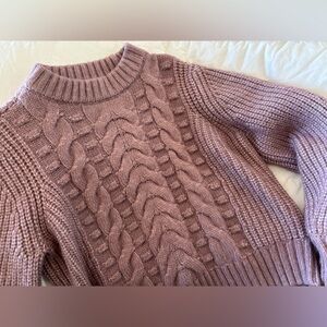Turtle neck pink sweater